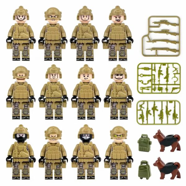 Military MIlitär War Lego Klemmbausteine