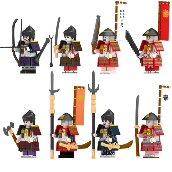 Japanese Warrior Action Minifigure Set