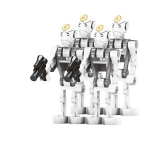 4x Aussalt Robot Captain White
