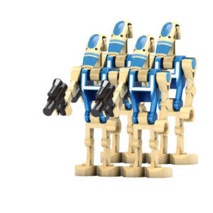 4x Battle Droids Teal