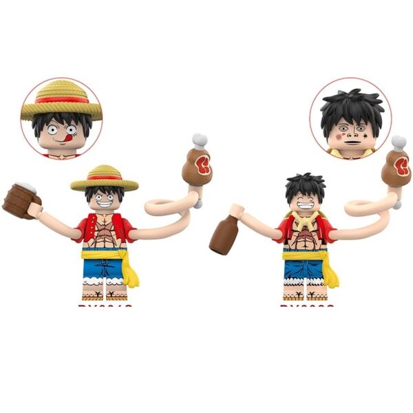 Luffy Rubber Man Minifigure Set