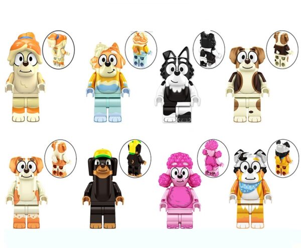 Bluey Series Figures Kids Lego