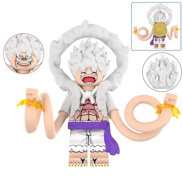 Luffy Gear 5 Lego Bricks Minifigures