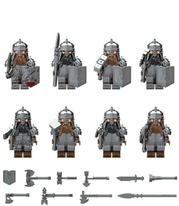 Dwarf Warrior Minifigure Set