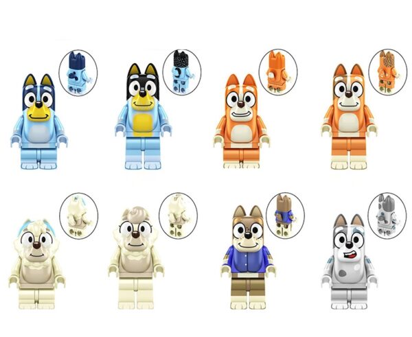 Bluey Series Figures Kids Lego