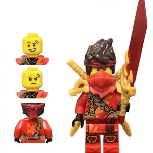 Kai (with red mask) – Red Ninja, Master of Fire (battle version)