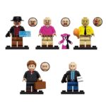 Breaking Bad custom minifigure set – Heisenberg, Walter White, Gus Fring, Saul Goodman and Mike Ehrmantraut block toy figures