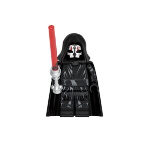 Star Wars Darth Nihilus custom minifigure – block toy figure with red lightsaber