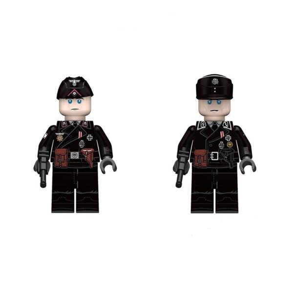WW2 German Panzer minifigure set – military block toy figures General and Soldier
