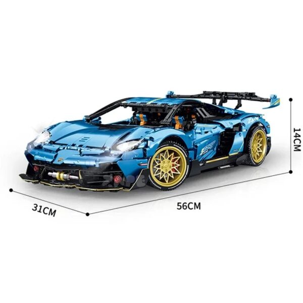 Lamborghini SVJ Bricks Model Building Blocks