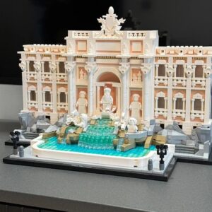 MOC Trevi Fountain – 1880 Pieces Historical Architecture Building Block Set 21062 Compatible