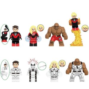 Marvel Future Foundation minifigure set G0158 – includes Mister Fantastic, Invisible Woman, Thing, Human Torch and Spider-Man