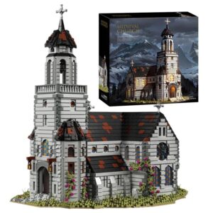 Medieval Church MOC – 6172 Pieces European Castle Building Block Set