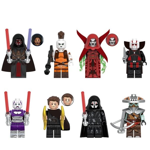 Star Wars custom minifigure set – Darth Revan, Aurra Sing, Talzin, The Son, Asajj Ventress, Dryden Vos, Darth Nihilus, Embo