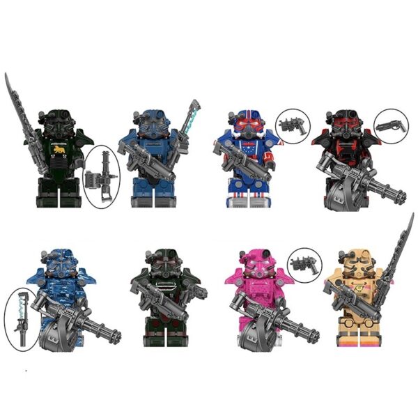 Fallout T45 Powered Armor Minifigure Set