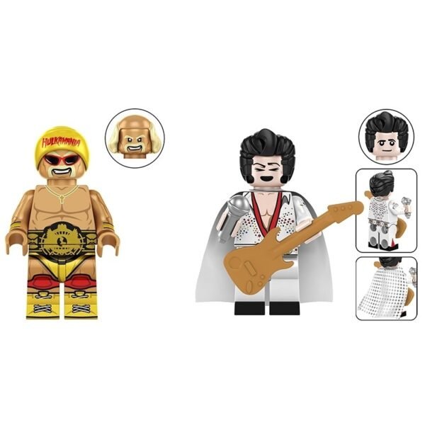 Hulk Hogen & Evlis Presley Minifigure Set