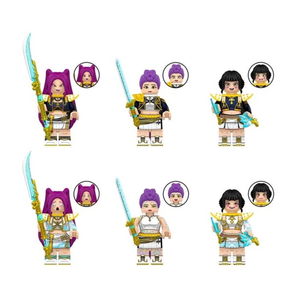 K-Pop Demon Hunters figures lego compatible bricks