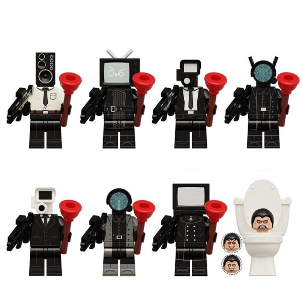 Skibidi Monitor & TV People Minifigure Set