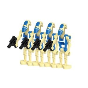 4× Battle Droid (Blue Commander Variant)