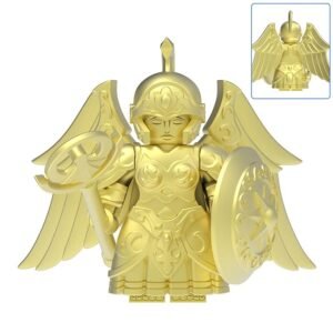 Athena – Gold Cloth Statue (Closed Wings)