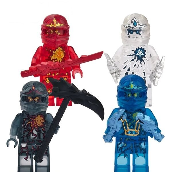 Transparent NinjaGo Minifigure Set