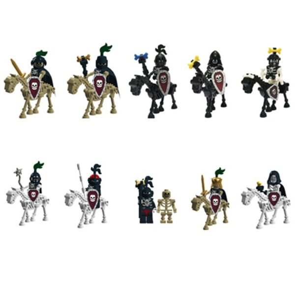Skeleton Knights Cavalry Minifigure Set