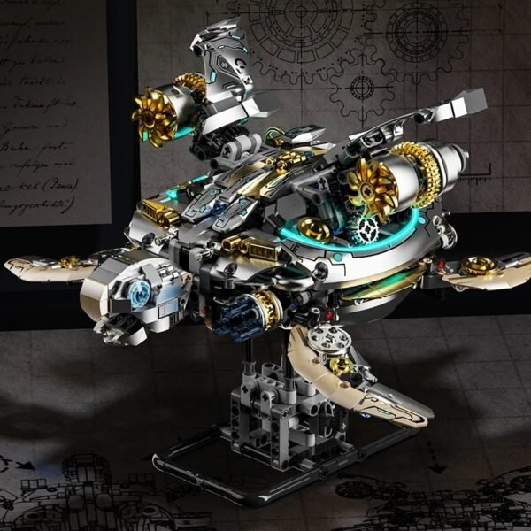 Mechanical Steampunk Cyber Turtle - 1277 Pieces