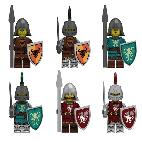 Medieval Castle Army Knights Character Set