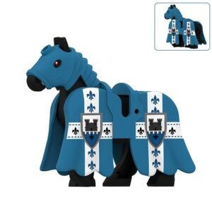 Blue Fleur-de-Lis War Horse