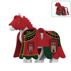 Red and Green Royal War Horse