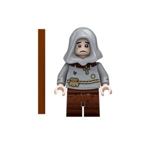 Medieval Beggar with Walking Stick