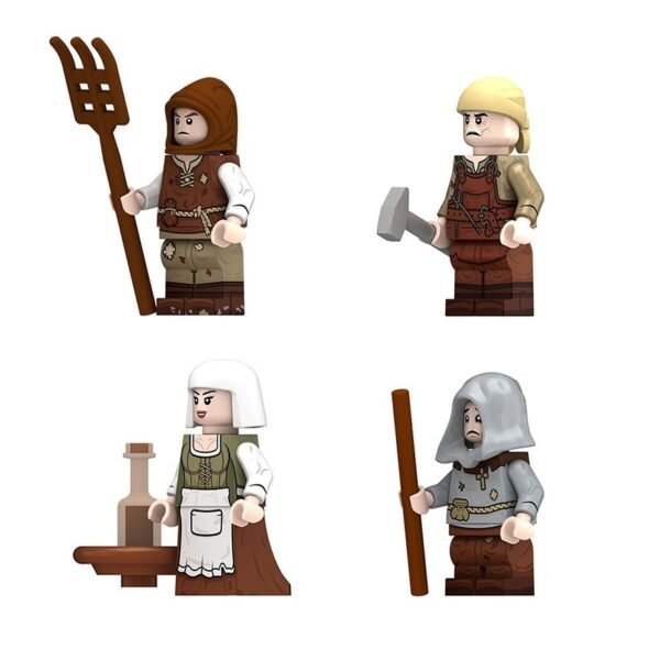Medieval Village Peasants Character Set