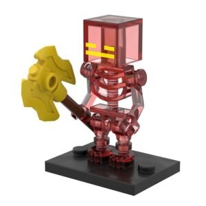 Red Skeleton Warrior with Golden Axe
